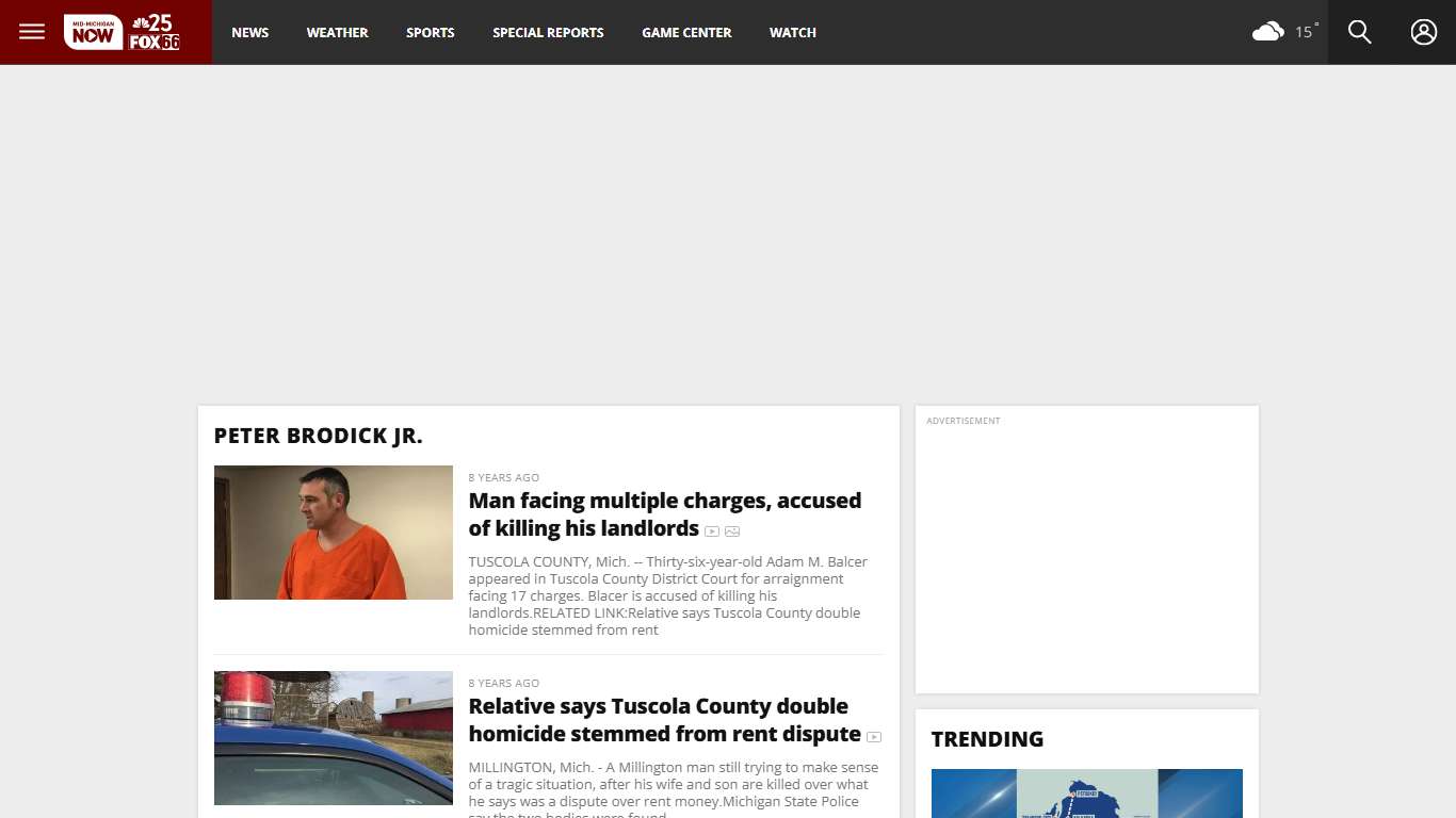 Clio Topic Peter Brodick Jr. | News, Weather, Sports, Breaking News