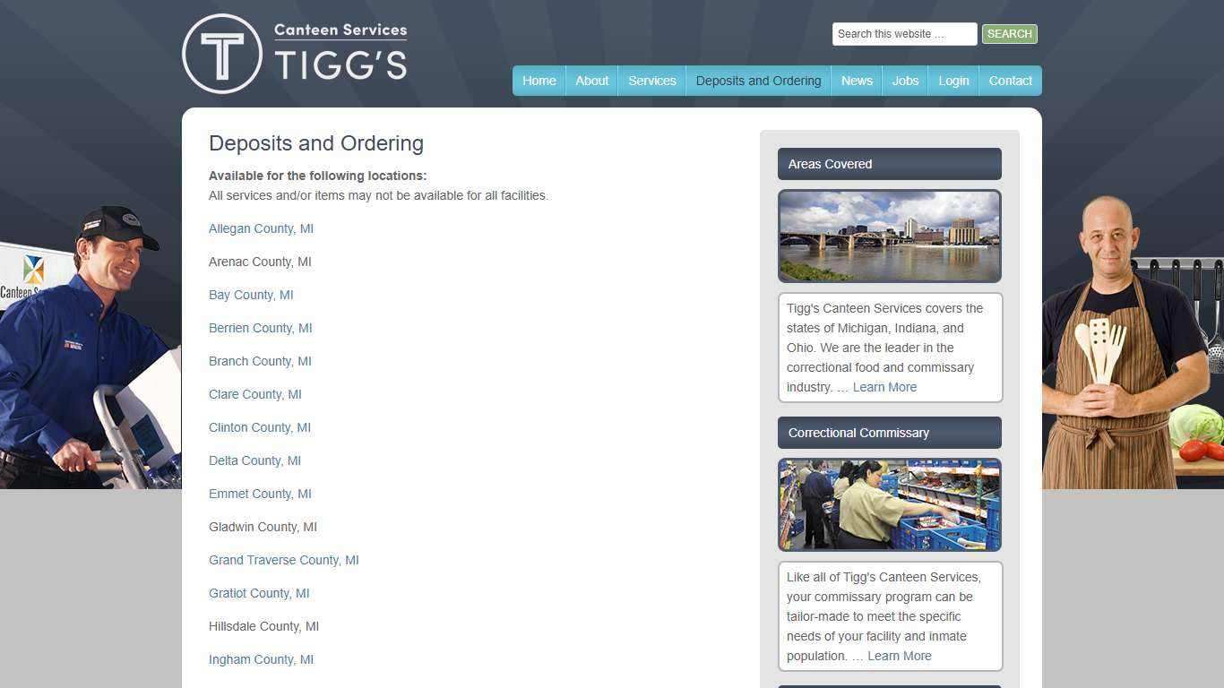 Commissary Purchase Menus - Commissary Online Orders